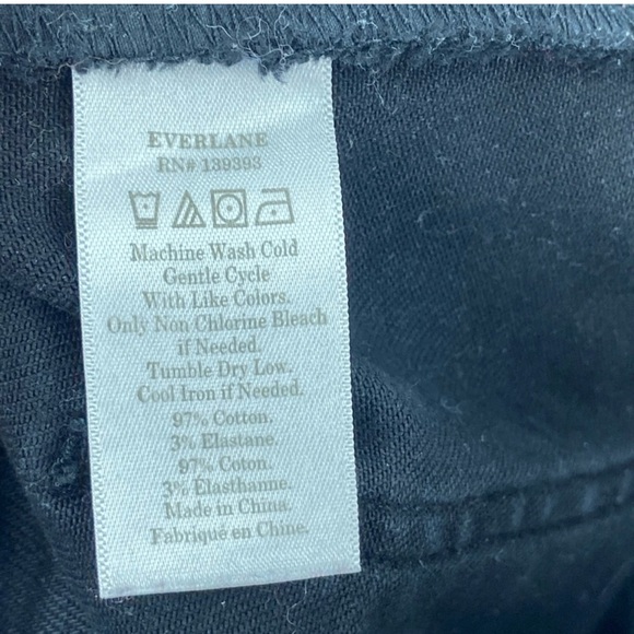 Everlane Wide Leg Black Jeans The Way High Womens 12 High Rise - Picture 7 of 7